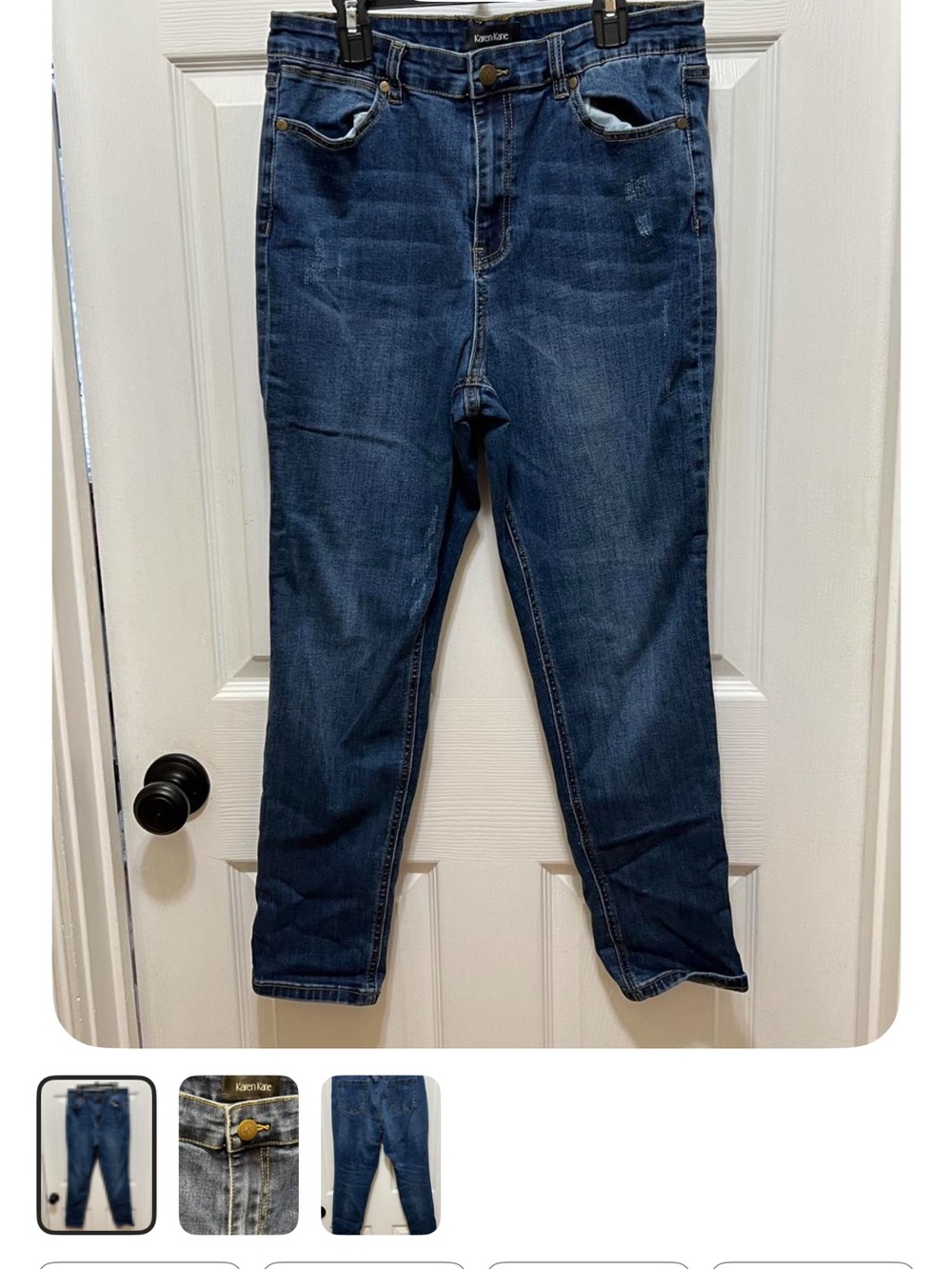 Karen Kane Indigo Jeans Sz 12